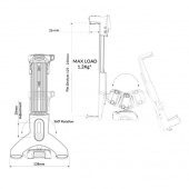 ROKK iPad/Surfplatta Monteringssats ROKK iPad/Surfplatta Monteringssats