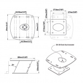Powertower För Radar 150mm Aluminium Vit Powertower För Radar 150mm Aluminium Vit