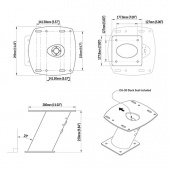 Powertower För Radar 250mm Aluminium Vit Powertower För Radar 250mm Aluminium Vit