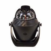 Kompass Svart Ø70mm Med Bygel, Belysning & Kompensator Kompass Svart Ø70mm Med Bygel, Belysning & Kompensator