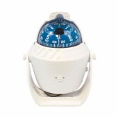 Kompass Vit Ø70mm Med Bygel, Belysning & Kompensator Kompass Vit Ø70mm Med Bygel, Belysning & Kompensator