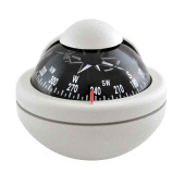 Riviera Kompass Comet 2” Ljusgrå Med Svart Ros Riviera Kompass Comet 2” Ljusgrå Med Svart Ros