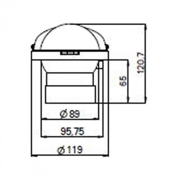 Riviera Nedfälld Kompass Zenith 3” Svart