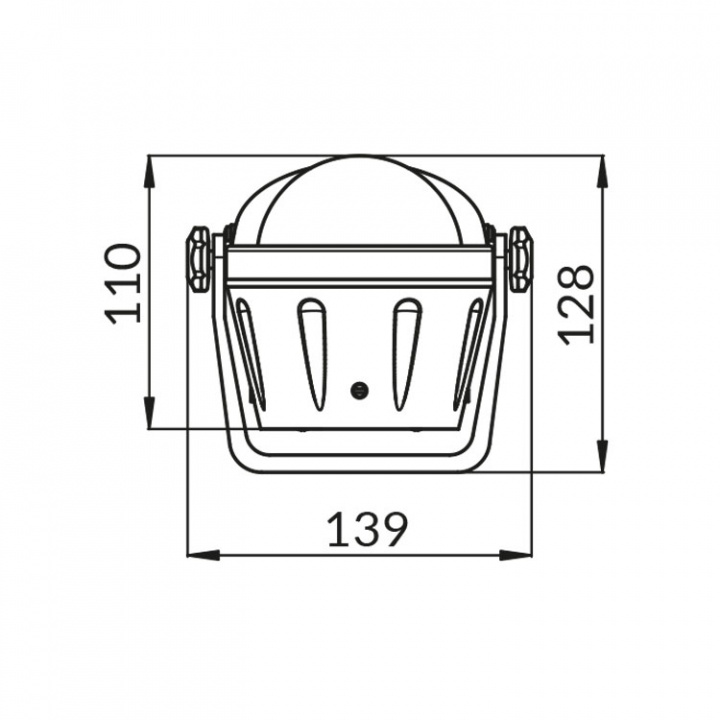 Artica Bygelmonterad Kompass Svart 2 3/4