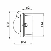 Polare BP1 Skottmonterad Kompass Vit/Svart Ø 80 mm Polare BP1 Skottmonterad Kompass Vit/Svart Ø 80 mm