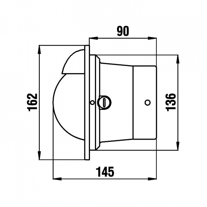 Polare BP2 Skottmonterad Kompass Svart Ø 100 mm