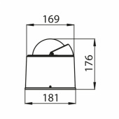 White Star BW4 Piedestalkompass Svart 5 White Star BW4 Piedestalkompass Svart 5