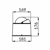 White Star BW4 Piedestalkompass Vit/Svart 5 White Star BW4 Piedestalkompass Vit/Svart 5