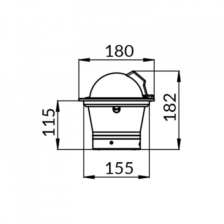  White Star BW1 Nedfälld Kompass Svart 5