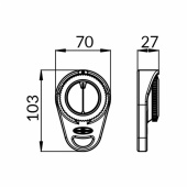 Orion Pejlekompass Gul Ø48 mm  Orion Pejlekompass Gul Ø48 mm