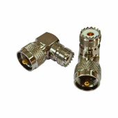 VHF-Vinkelplugg Hane/Hona För PL259 2-pack VHF-Vinkelplugg Hane/Hona För PL259 2-pack