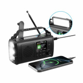 Nödradio DAB+/FM, Bluetooth, Vev, Solpanel Och Powerbank – 10 000mAh Nödradio DAB+/FM, Bluetooth, Vev, Solpanel Och Powerbank – 10 000mAh