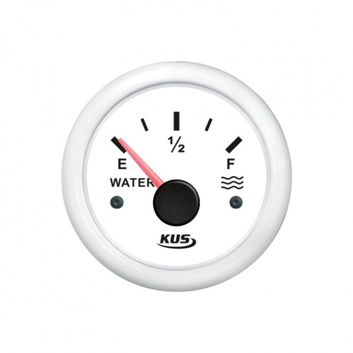 Tankmätare Vatten Vit 0-190ohm 12/24V