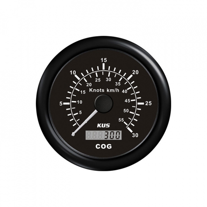 GPS Logg 0-30 Knop Svart 12/24V