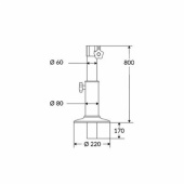 Bordstativ Justerbar Ø 80 mm Bordstativ Justerbar Ø 80 mm