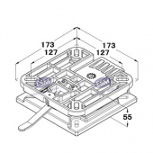Svirvel För Stolstativ Med Quickrelease Och Låsning Svirvel För Stolstativ Med Quickrelease Och Låsning
