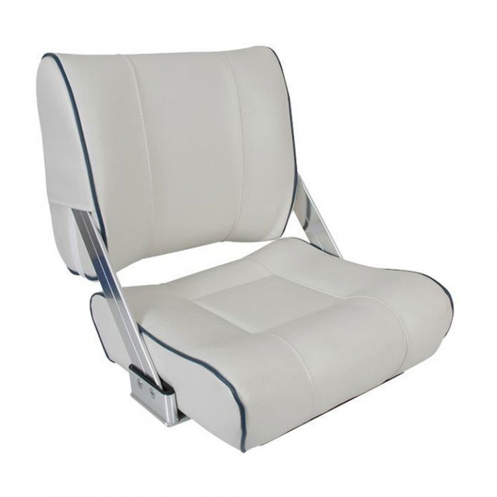 Båtstol ST45 Lux Ljusgrå/Blå Bredd 42 cm