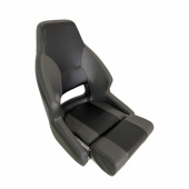 RM52 Flip Up-Båtstol Med Mörkgrå/Svart Marinvinyl RM52 Flip Up-Båtstol Med Mörkgrå/Svart Marinvinyl