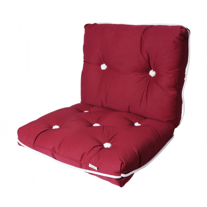 Kapockkudde Dubbel Vinröd