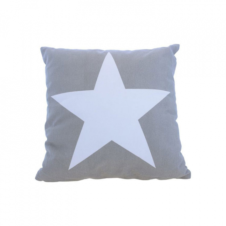 Kudde Stjärna Grå 40 cm 