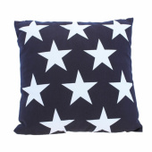 Kudde Modell Stjärnor Marinblå 40cm 100 % Bomull Kudde Modell Stjärnor Marinblå 40cm 100 % Bomull
