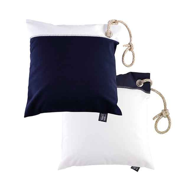 MB Kudde Vattentät 40 x 40cm blå/vit (2-pack)