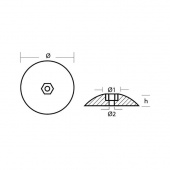 Roderanod Aluminium 1 Par Ø92 mm 150 gr Roderanod Aluminium 1 Par Ø92 mm 150 gr