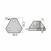 Zinkanod Till Flex-o-Fold Ø55.3mm (tidigare 1141436) Zinkanod Till Flex-o-Fold Ø55.3mm (tidigare 1141436)