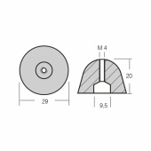 Zinkanod Till QL 600 Bogpropeller Zinkanod Till QL 600 Bogpropeller