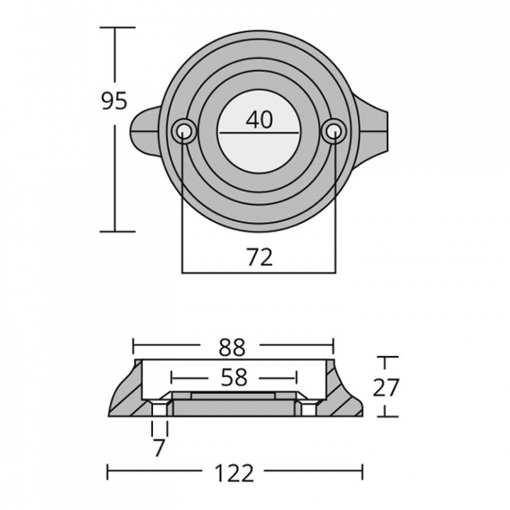 Zinkring Volvo 120S (876286)