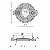 Zinkring Volvo 120S (876286) Zinkring Volvo 120S (876286)
