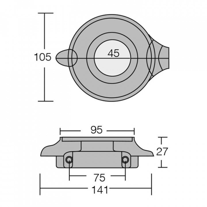 Zinkring 2-delad Till Volvo 130S/150S (3888305)