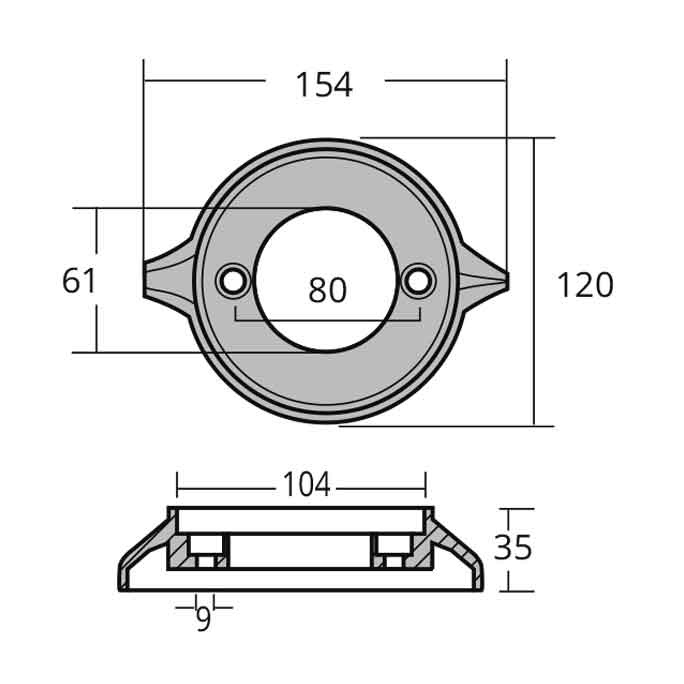 Zinkring Volvo AQ-drev