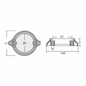 Zinkring För Volvo AQ280 & 290DUO (785821) Zinkring För Volvo AQ280 & 290DUO (785821)