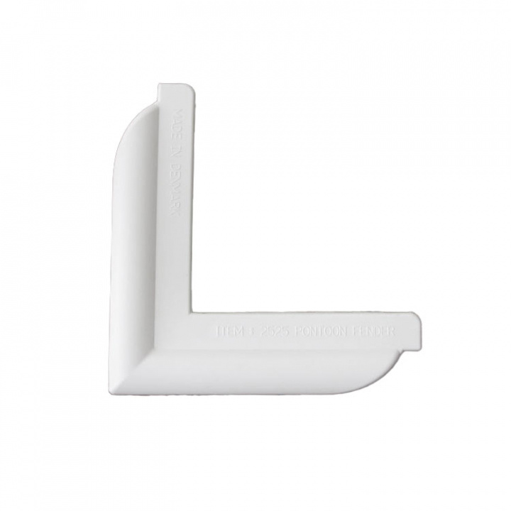 Kajfender 90 Vinkel Vit 25x10x6 cm