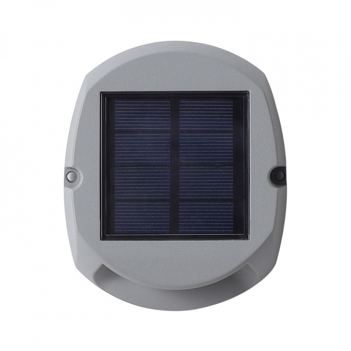 Brygg/Vägglampa Aluminium Med Solceller