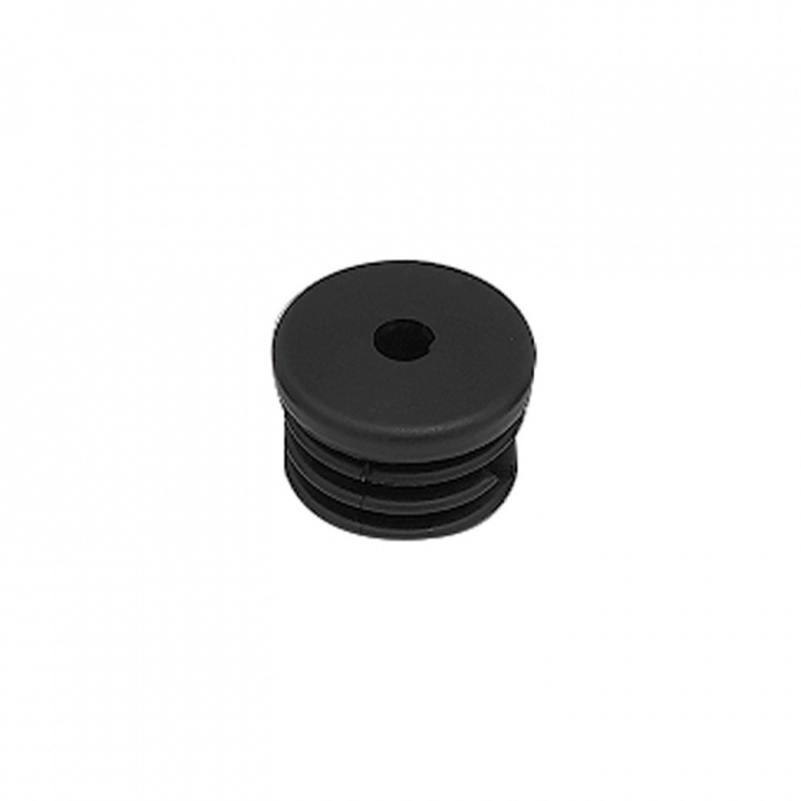 Ändplugg Invändig PVC Svart 4-pack