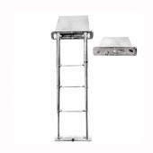 Badstege Med Teleskopstege 4 Steg i Kassett 330x490x46 mm Badstege Med Teleskopstege 4 Steg i Kassett 330x490x46 mm