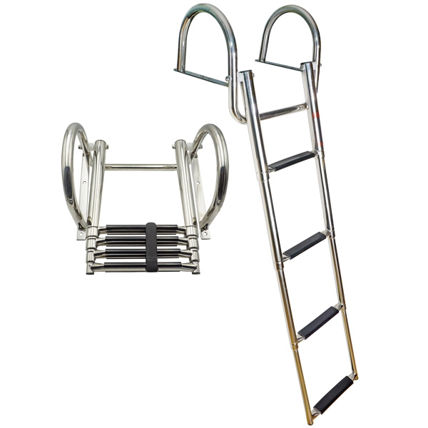 Bryggstege Teleskop 4 Steg 115 cm