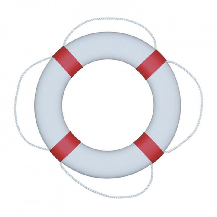 Livboj Vit Med Röd FP380 Utan Kastlina