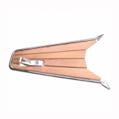 Peke Teak Med Ankarrulle 115x52 cm Ø32 mm Rör Peke Teak Med Ankarrulle 115x52 cm Ø32 mm Rör