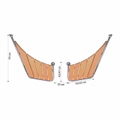 Badplattform 95/47x65 cm Ø32 mm Badplattform 95/47x65 cm Ø32 mm