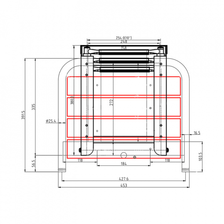 Badplattform Med 3 Steg 45x39 cm 