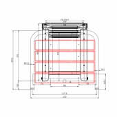 Badplattform Med 3 Steg 45x39 cm  Badplattform Med 3 Steg 45x39 cm