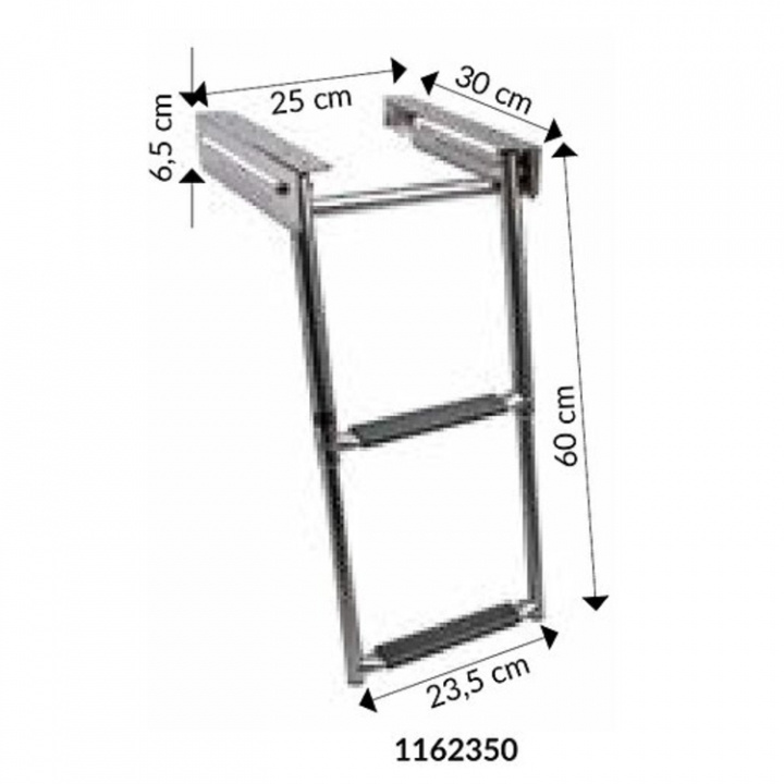 Badstege Teleskop i Kassett För Plattform 2 Steg B-250 mm