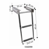 Badstege Teleskop i Kassett För Plattform 2 Steg B-250 mm Badstege Teleskop i Kassett För Plattform 2 Steg B-250 mm