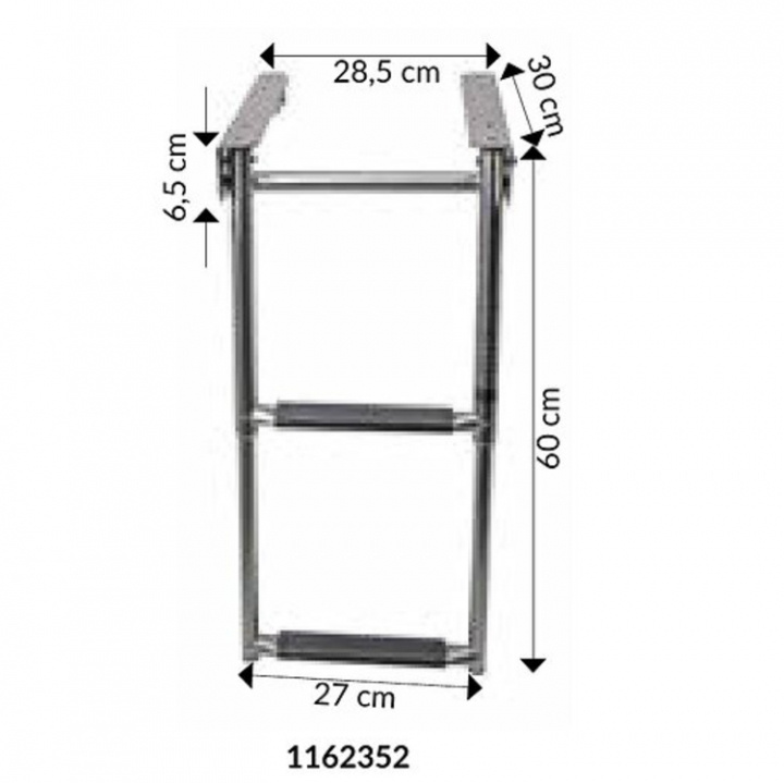 Badstege Teleskop i Kassett För Plattform 2 Steg
