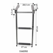 Badstege Teleskop i Kassett För Plattform 2 Steg Badstege Teleskop i Kassett För Plattform 2 Steg