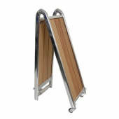 Landgång Rostfri/Teak 160x28 cm Landgång Rostfri/Teak 160x28 cm
