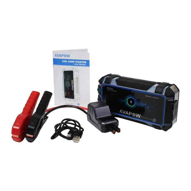 Avapow Jumpstarter A9 Plus Inklusive Väska 2000A 12V